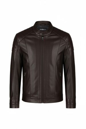 ALEX KOYUKAHVE ERKEK DERİ CEKET